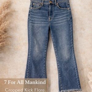 7 For All Mankind HW Slim Kick Luxe Vintage Jeans Size 26